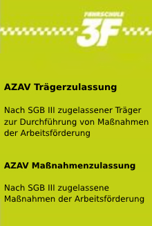 AZAV Trägerzulassung und Maßnahmenzulassung