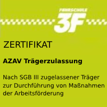 Zertifikat AZAV Trägerzulassung